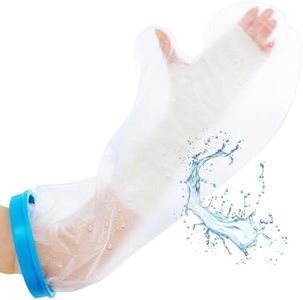 Large Arm Cast Cover for Shower – 100% Waterproof Cast Protector for Shower | Cast Cover with Water-Tight Seal – Reusable Cast Cover Arm to Keep Wounds Dry | Protects the Hand, Wrist, Elbow