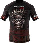 SMMASH Rash Guard Kids BJJ, Shirt Shortsleeve for Martial Arts, Rash Vest Boy, Vest Tops for Men, Breathable and Light, Sport Tops for MMA, Krav MAGA, Kickboxing, Made in Europe