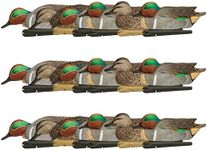 Avian X Topflight Green-Winged Teal Decoys, Realistic Floating Duck Decoys for Hunting, Weight-Forward Swim Keel, Set of 18, Multicolor