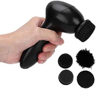 Electric Shoe Polisher with with 4 Brush Heads for Dust Brush Oil Brush Polishing Brush Brighten Brush Handheld Shoe Cleaning Brush Kit for Leather Shoes