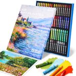 Arrtx Oil Pastels,72 Colors Set,Vibrant and Creamy, Non Toxic Soft Oil Pastels for Art Painting, Drawing, Blending, Art Supplies for Artists, Beginners, Students