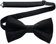 HISDERN Bow Ties for Men Pretied Bowties Classic Formal Business Bow Tie Adjustable Tuxedo Bowtie for Wedding Party