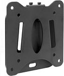 Mount-It! Low Profile Fixed TV Wall Mount for Small Televisions Computer Monitors, Fits 13" to 27", Quick Disconnect, 60 Lbs Capacity, VESA 75x75 mm and 100x100 mm, Black