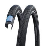 Schwalbe Marathon Plus HS 348 Road Bike Tire, Allround Wire Beaded (700x28, Reflex)
