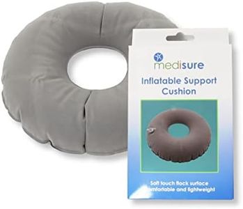 R&C Components Ltd Donut Cushion Piles Hemorrhoids Bed Sores Support Cushion Pain Relief Inflatable Ring Bottom Postpartum Pregnancy Cushion Comfort Support Pillow - LATEX FREE