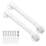 Fanwer 2PCS Bath Grab Rails with Anti-Slip Grip and Safety Luminous Circles,40CM Stainless Steel Bath Handle,Shower Wall Grip Handle Towel Rail.