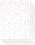 36 Pack Blank Puzzles to Draw On, 8.5x11 Make Your Own Jigsaw Puzzle for Kids DIY, Arts and Crafts Projects (48 Pieces Each)