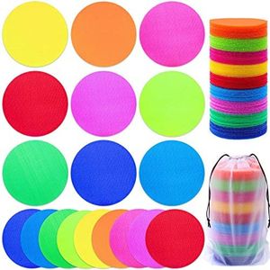 90 Pcs Carpet Markers Floor Dots, Shynek Carpet Dots for Classroom Carpet Markers for Teacher Supplies Elementary School Kindergarten Daycare Classroom Decoration