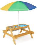 DORTALA Kids Picnic Table, 3-in-1 W