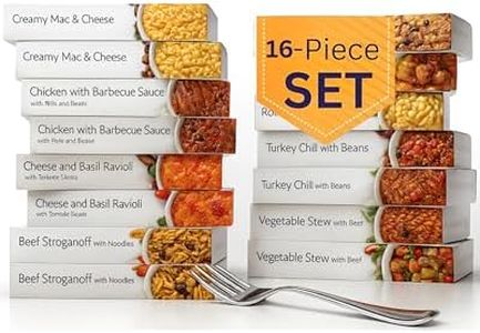 HMR Entrees Meals 16-Pack Variety | Low Calorie Premade Microwave Meals for Weight Loss | Ready to Eat Dinner | Includes Mac & Cheese, Beef Stroganoff, Turkey Chili, Chicken Alfredo & More