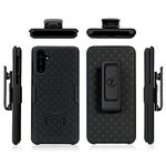 ZASE Samsung Galaxy A13 Holster Belt Clip Case Tough Super Slim Rugged Protective Cover Armor Defender Strong Belt Clip Kickstand Compatible w/Galaxy A13 5G 6.5 inch 2022 (Black Holster Combo Case)