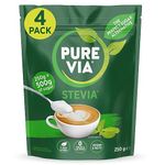 Pure Via Stevia Leaf Sweet Granules 250g X 4 (1Kg Pack)