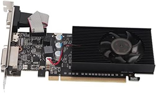 Scheda Grafica DDR3 GT610 da 2 GB, Scheda Grafica a Basso Profilo a 64 Bit 1000 MHz, Scheda Grafica per Computer con Scheda Video 2K con HDML/VGA/DVI, PLUA E Play