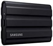 SAMSUNG T7 Shield 2TB, Portable SSD, up-to 1050MB/s, USB 3.2 Gen2, Rugged,IP65 Water & Dust Resistant, for Photographers, Content Creators and Gaming, Extenal Solid State Drive (MU-PE2T0S/AM), Black