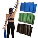 Resistance Bands Set, Exercise Bands, Tension Bands, Warm-up Exercice, Physical Therapy, Rehabilitation, Strength Training, Flexibility, Volleyball, Pilates, Yoga, Stretching, Elastic,Bands