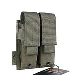 EXCELLENT ELITE SPANKER Single/Double Pistol Mag Pouch Magazine Pouch Tool Organizer Holder(Double-Ranger Green)