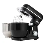 Kitchen in the box Small Stand Mixer, Mini Food Mixer for Baking with Two 3.5L Bowls, Dough Hook, Whisk, Beater, 10 Speed Settings Portable Lightweight for Daily Use (Black)