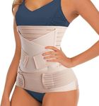 Verai Fit 3 in 1 Postpartum Support - Recovery Belly Belt Free Size Abdominal Support for post Delivery, Slimming Waist, Lower Back Pain, Tummy Reduction Belt For Belly After Delivery C-Section