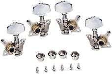 4Pcs Ukulele Tuning Pegs 2L2R Heads with Buttons for Precise Tuning and Easy Installation Ideal Replacement Parts for Ukulele Guitar Maintenance with Mounting Screws