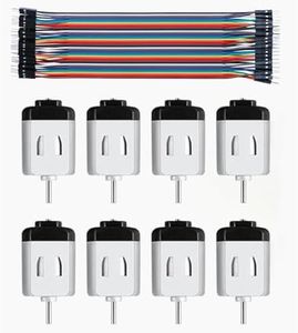KEAcvise mini dc Motor 1.5-3v 16000rpm with Multicolored Wire for DIY, arduino, and Electric Products (8pcs)