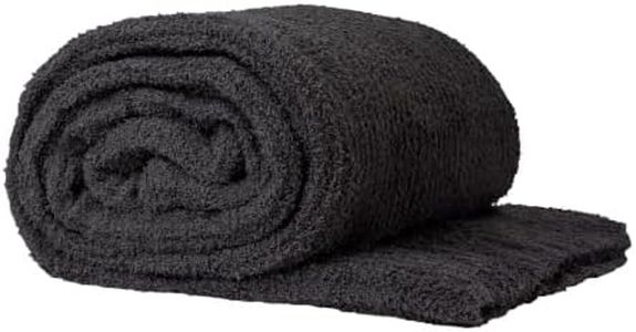 Big Blanket Co Premier Plush Charcoal | 10' x 10' Ultra-Soft Plush Blanket | 100 Sq Ft Giant Oversized Throw | Velvet-Soft, Machine Washable | Luxury Blanket for Family