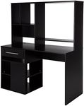 South Shore Furniture Annexe Home Office Computer Desk, Pure Black