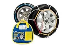 Goodyear Set of 2 x 9 mm Metallic Car Snow Chains Size 120 with Automatic Tensioner