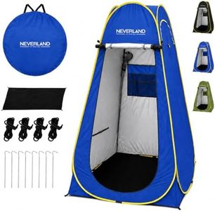 NEVERLAND Pop up Privacy Shower Tent - 3.9 x 3.9 x 6.4ft Portable Changing Shower Tent, Dressing Room, Privacy Toilet Bathroom, Outdoor Rain Shelter with Carry Bag for Camping, Hiking, Beach