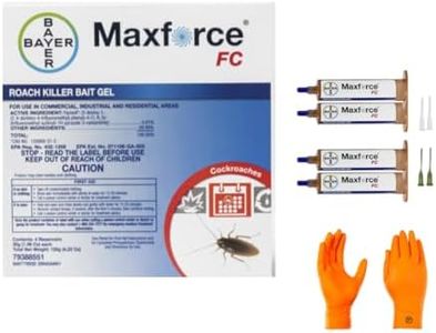 Maxforce Fc Roach Bait Gel 4 Tubes | Premium USA Supply Gloves for Safe Eradication | USA Supply Pest ID Card