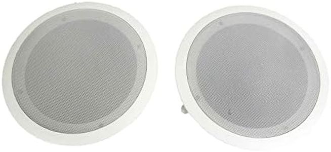 Pyle 8'' 2-Way Midbass Woofer Speakers-Pair In-Wall/In-Ceiling Woofer Speaker System 1'' High-Temperature Voice Coil Flush Mount Design w/50Hz-20kHz Frequency Response 250 Watts Peak-Pyle PDIC81RD