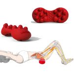 LittleMum Back Trigger Point Massager, Myofascial Release Sciatica & Piriformis Syndrome, Release Back Knots, Relieve Back Strain Pain