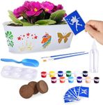 Neliblu Paint and Plant Gardening Kit for Kids - Flower and Plant Growing Kit - Sticker and Painting to Decorate Pot - for Boys and Girls Ages 4 Up - Grow Garden Starter Set - Fun Science Activity