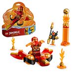 LEGO 71777 NINJAGO Kai's Dragon Power Spinjitzu Flip Toy, Collectible Set for Kids Aged 6 plus to Perform Tricks, with Kai Minifigure, Small Gift Idea for Ninja Fans