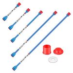 Spray freely 5PCS Airless Sprayer Gun Spray Painting Wand,Airless Spray Gun Tip Extensions,Airless Paint Sprayer Gun Tip Extension Pole,for Airless Paint Gun Wand (blue/8in 12in 20in 30in 40in)