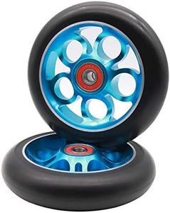 2Pcs Replacement 110 mm Pro Stunt Scooter Wheel with ABEC 9 Bearings Fit for MGP/Razor/Lucky Pro Scooters (Blue)