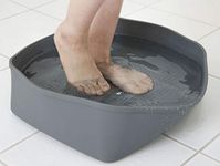 Diaya Showerbath (Shower Footbath), Standing Type, Silicone (Gray)