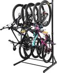 Yes4All Freestanding Bike Storage Rack, 300 Lbs 5 Levels Sturdy Steel Vertical Bike Rack, Bike Racks for Home and Garage Organizer, Indoor/Outdoor Bike Storage Rack