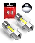 LASFIT 28MM LED Festoon 29MM 30MM 641 6614F 6612F TS-14V1CP LED Dome Map Trunk Cargo Light Bulb 6000K White Light (Pack of 2)