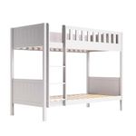 Flair Furnishings Single Bunk Bed, Wooden Bunk Beds for Kids, Heavy Duty and Sturdy, Cosy, Stylish, Space Saving Design (White)