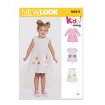 NewLook New Look Pattern N6611 Children's Novelty Dress, Paper, White, Various