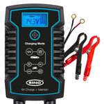 Ring RSC806, 6 Amp Battery Charger and Maintainer. 6V & 12V Smart Charger, Compatible with Stop Start Cars, Vans, Motorcycles, SUV, Leisure, Black