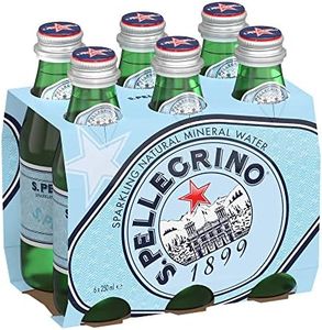 S.Pellegrino Carbonated Natural Mineral Water Bottle, 6 X 250 ml