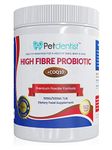 Petdentist High Fibre Probiotics for Dogs and Cats, CoQ10, Vitamin C Powder for Pet Digestion, Oral Dental Care Health and Heart Support, Made in UK - 500g