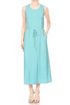 Anna-Kaci Lightweight & Loose Fit Pregnancy Maternity Fashion Clothing Slip Gown, Seaform, Small