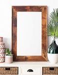 Safavieh Home Leyton 36-inch High Rustic Walnut Rectangle Decorative Accent Mirror