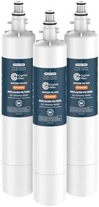 Crystala Filters Replacement for GE® RPWFE, RPWF (with CHIP) Refrigerator Water Filter, Compatible with WSG-4, WF277, GFE28GMKES, PFE28KBLTS, GYE22HMKES, DFE28JSKSS, GFE28GYNFS, GFD28GYNFS, 3 Pack