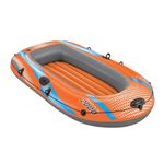 Bestway Inflatable Boat, Kondor Elite 2000, One-man Raft Heavy Duty Handles, Interlocking Valves 1.96m x 1.06m / 6’5” x 42”, Orange, Blue and Grey