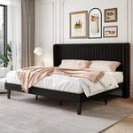 SHA CERLIN King Size Velvet Bed Fra