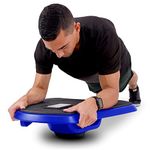 GoSports Fitness Core Hub Plank Board with Smart Phone Integration for Full Body Workouts - Blue or Red