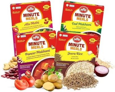 MTR Ready-To-Eat: Dhaba Mix - Assorted Pack of 4 (Alu Methi, Dal Makhani, Paneer Makhani, Jeera Rice) - Authentic Indian Food with No Added Preservatives - Suitable for Vegetarians